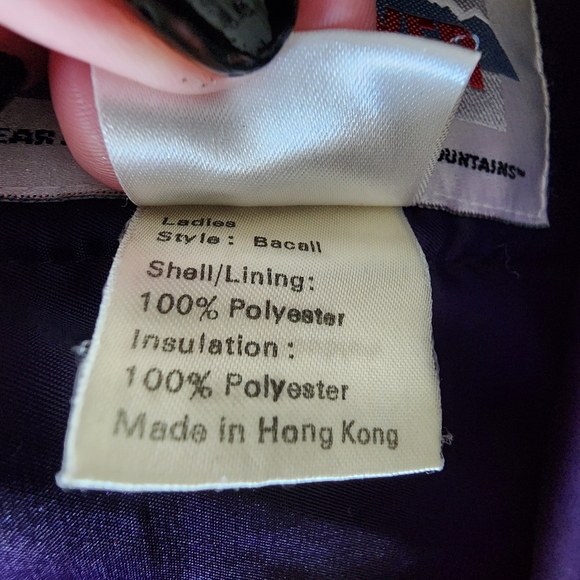 Vtg 80s  Women's Obermeyer Ski Jacket Bacall Size 6 Retro Puff Red Purple EUC - Picture 10 of 10